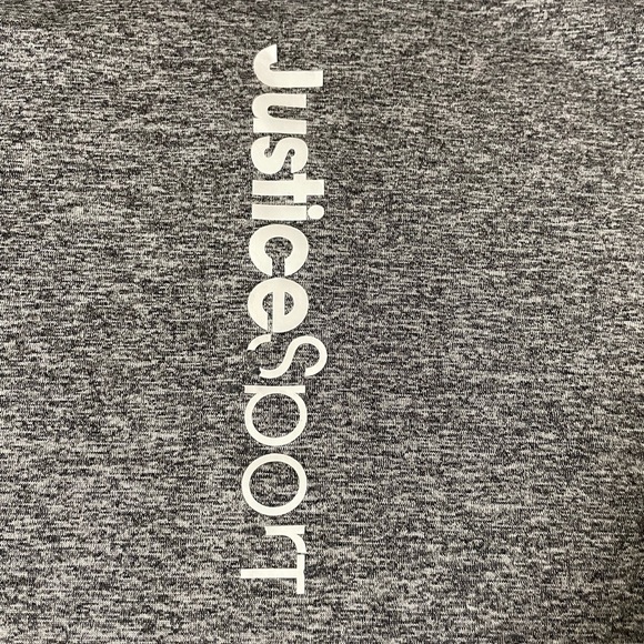 Justice sport top size 14/16 black grey - Picture 4 of 4